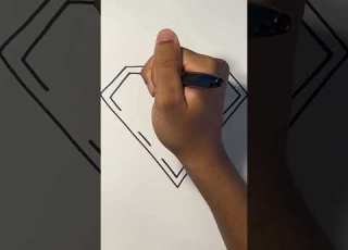 How To Draw The SUPERMAN Logo Shorts