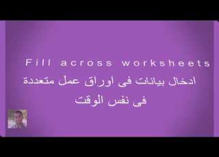 ادخال بيانات فى اوراق عمل متعددة فى نفس الوقت  