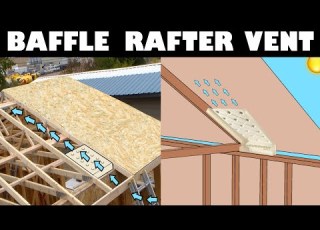  How To Install A DUROVENT BAFFLE Rafter Vent For Soffit Venting Roof Attic Air Flow Circulation