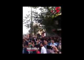 تجمع اعتراضی مردم خشمگین پارس آباد مغان به قتل کودک7ساله