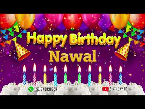 Nawal Happy Birthday To You Happy Birthday Song Name Nawal
