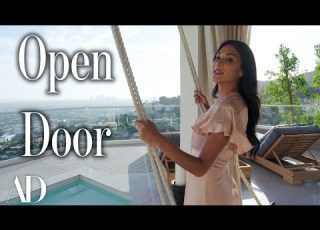  Inside Nicole Scherzinger S LA House With A Cozy Home Theater Open Door Architectural Digest