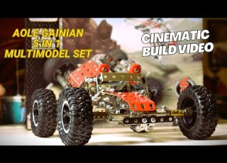 Solitary Build Rugged Jeep Aole Gainian Metal Construction Set Meccano Mechanix Compatible