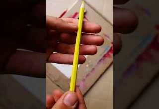 كيف ترسم لوحة خرافية بالالوان الخشبية بدقيقة