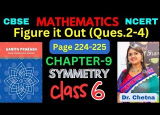 Class 6 Maths Chapter 9 Symmetry 9 1 Page 224 225 ह न द Explanation Ganita Prakash NCERT