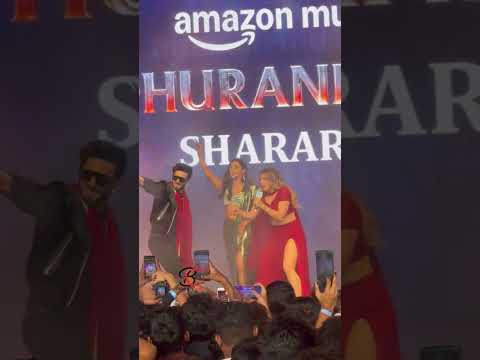 Ranveer Singh Krystle D Souza Jasmine Sandlas Dance On Shararat Song At Music Launch Event