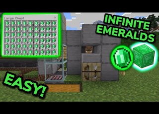  SIMPLE 26 1 EMERALD FARM TUTORIAL In Minecraft Bedrock MCPE Xbox PS Switch PC