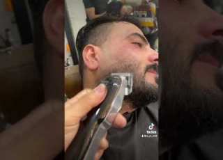 تدريج لحيه من الموس