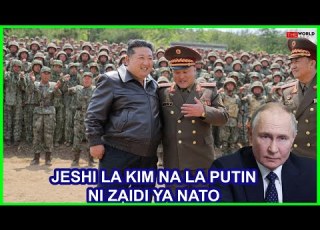 KIM JONGUN JESHI LETU NA LA URUSI NI ZAIDI YA NATO OLE WAKE YEYOTE ATAKAYETAKA VITA NA NCHI MOJAWAPO