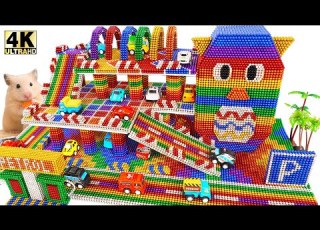 Satisfying Relaxing Video Build Amazing Car Parking Garage For Hamsters