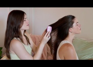  ASMR Girl In The Back Of Class Plays With Your Hair Whisper Hair Brushing Hair Styling