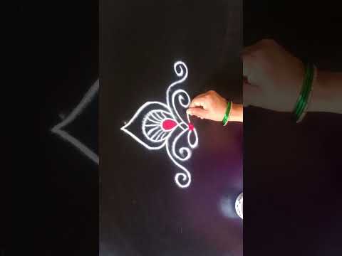 Easy Rangoli Boarder Design Simplemuggulu Side Muggulu