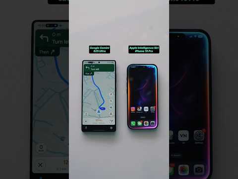 Google Gemini Vs Apple Intelligence Siri Getting Directions IPhone 16 Pro Vs Samsung S25 Ultra AI