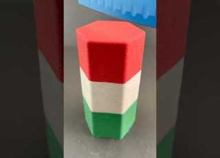Asmr Kinetic Sand Italy Colors Hexagone Satisfaction And Relaxing Rare Shapes Sand Experience