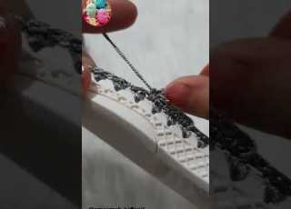 WONDERFUL Easy Beautiful Shoe Knitting Knitting Shortvideo آموزش بافت کفش