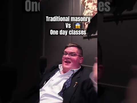 Traditional Masonry Vs One Day Classes Freemasonry Freemasons Podcast Story Shortvideo Shorts