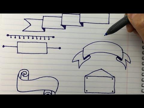 تزيين عناوين الدفاتر تزيين بقلم واحد تزيين الدفاتر من الداخل