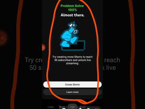 50 Subscriber प र ह गए ल क न त भ Live नह ह रह Live Stream Nahi Ho Raha Hai Shorts