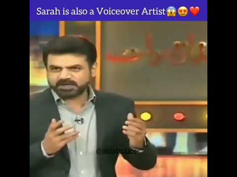 Sarah Khan Is A Voiceover Artist Whatsapp Status Mazakarat Show Pakistani Celebrities