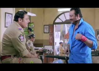 प ल स व ल क ह र श वत द न पड त ह Sanjay Dutt Prakash Raj Hindi Movie Policegiri