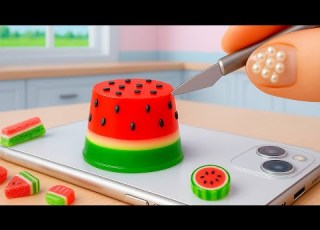 Satisfying Watermelon Cake Decorating How To Make Fresh Miniature Watermelon Mousse ASMR DIY Cakes