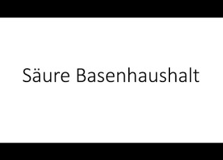 Säure Basen Haushalt