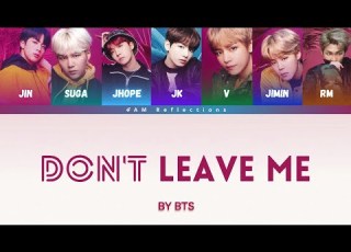  BTS 防弾少年団 Don T Leave Me Color Coded Jap Rom English
