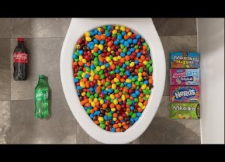 Will It Flush Coca Cola Fanta Sprite Mirinda Balloons M M S Reese S Coffee Candy