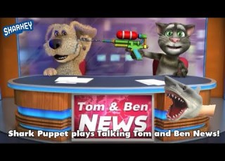 Shark Puppet Plays Talking Tom And Ben News