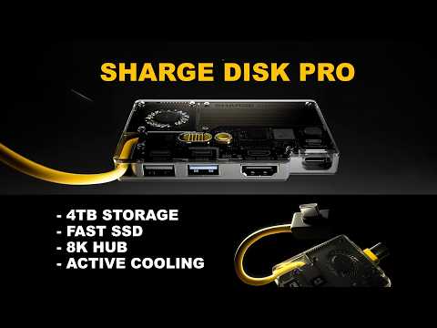 SHARGE Disk Pro 4TB Storage And 8K Hub In Pocket