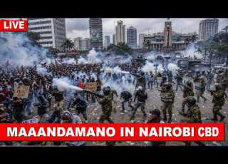 LIVE Maandamano In Nairobi CBD Over High Fuel Prices Erick Omondi And GEN Z Leading Protests