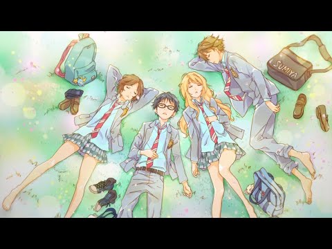 Your Lie In April Opening Hikaru Nara مترجمة مع النطق كذبتك في ابريل