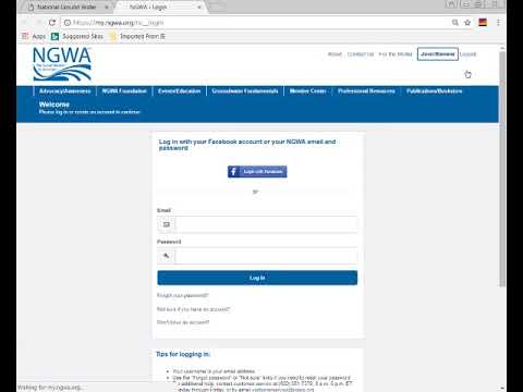How To Access NGWA Online Learning Center