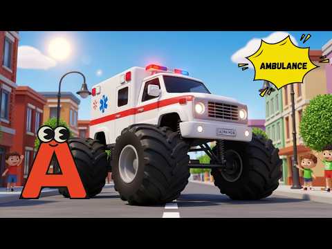 أغنية المركبات ذات العجلات العملاقة من الألف إلى الياء سيارات وشاحنات وآلات ذات عجلات عملاقة