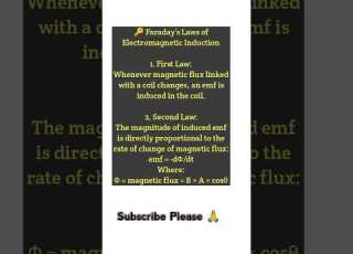 Faraday S Laws Of Electromagnetic Induction