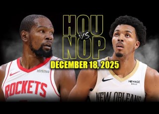  Houston Rockets Vs New Orleans Pelicans Full Game Highlights December 18 2025 NBA Season