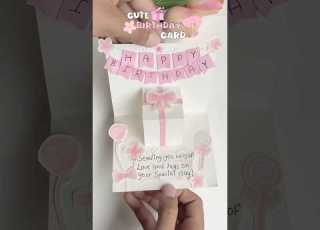  DIY Cute Birthday Card Shorts Diy Birthdaycard Birthday Greetingcard Taniyaart32