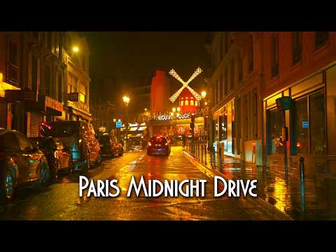 Midnight Rain In Paris Night Driving Tour 4K HDR Midnight Rain In Paris Night Driving Tour 4K HDR