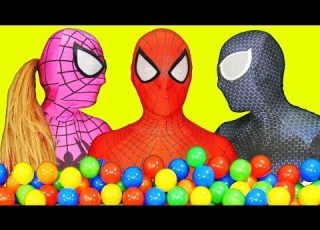  Pink Spidergirl And Spiderman Real Life In The Morning Vs Black Spiderman YouTube