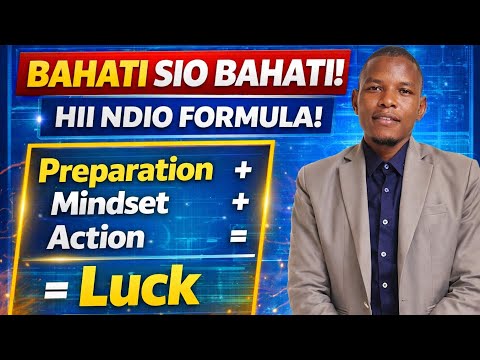 Unasema Huna Bahati Tazama Hii Kabla Hujaacha Ndoto Zako