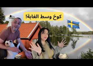 فاجأت عائلتي برحلة خيالية إلى كوخ وسط الغابة في السويد Roadtrip لم نكن نتوقعه