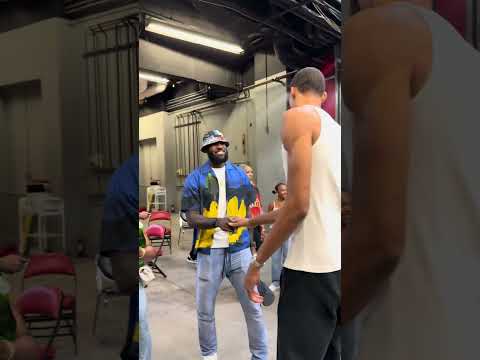 When The King And Wemby Link Up Spurs Victorwembanyama NBA Lebronjames Lakers Summerleague