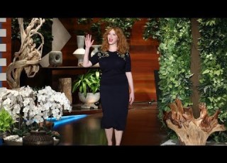 Christina Hendricks Is A Groomsmaid In Beth Behrs Wedding
