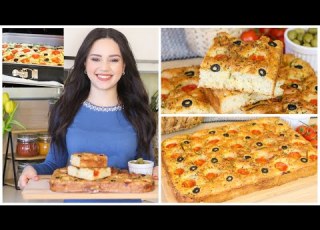 خبز الفوكاتشا الإيطالي بزيت الزيتون هش قطني ولذيذ من أروع مايكون وبطريقة سهلة جدا Focaccia Bread