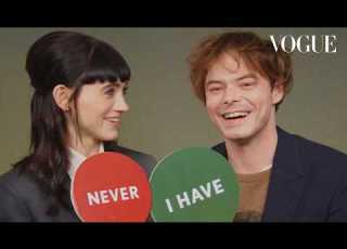 Stranger Things Stars Natalia Dyer Charlie Heaton Play Never Have I Ever British Vogue