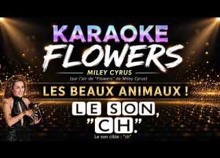 LE SON CH CH FRENCH SONG Les Beaux Animaux To Flowers By Miley Cyrus KARAOKE