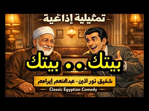 بيتك بيتك تمثيلية ضاحكة من تراث الاذاعة شفيق نور الدين عبد المنعم ابراهيم
