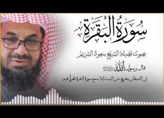 سورة البقرة الشيخ سعود الشريم Surat Al Baqarah بدون اعلان داخل