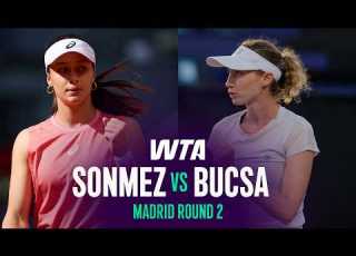 Zeynep Sonmez Vs Cristina Bucsa 2026 Madrid Round 2 WTA Match Highlights