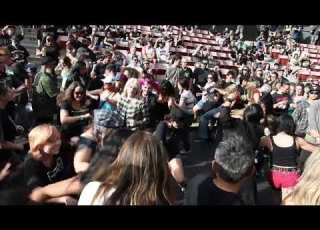 The White Kaps Girl In The Pit At Gutterfest